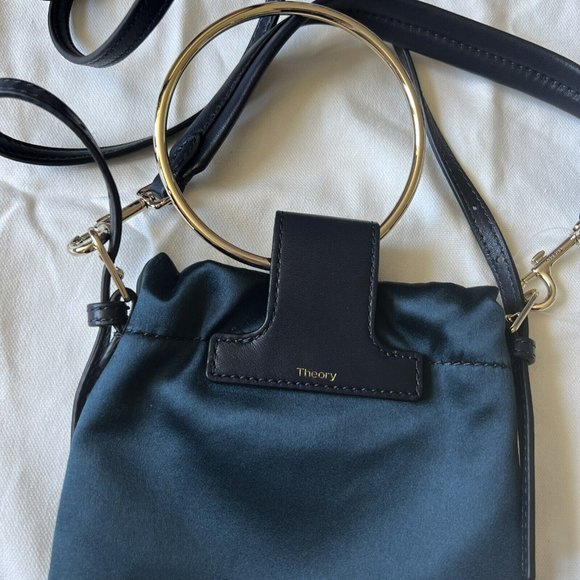 Theory Small Pouch Bag Navy - Picture 3 of 9